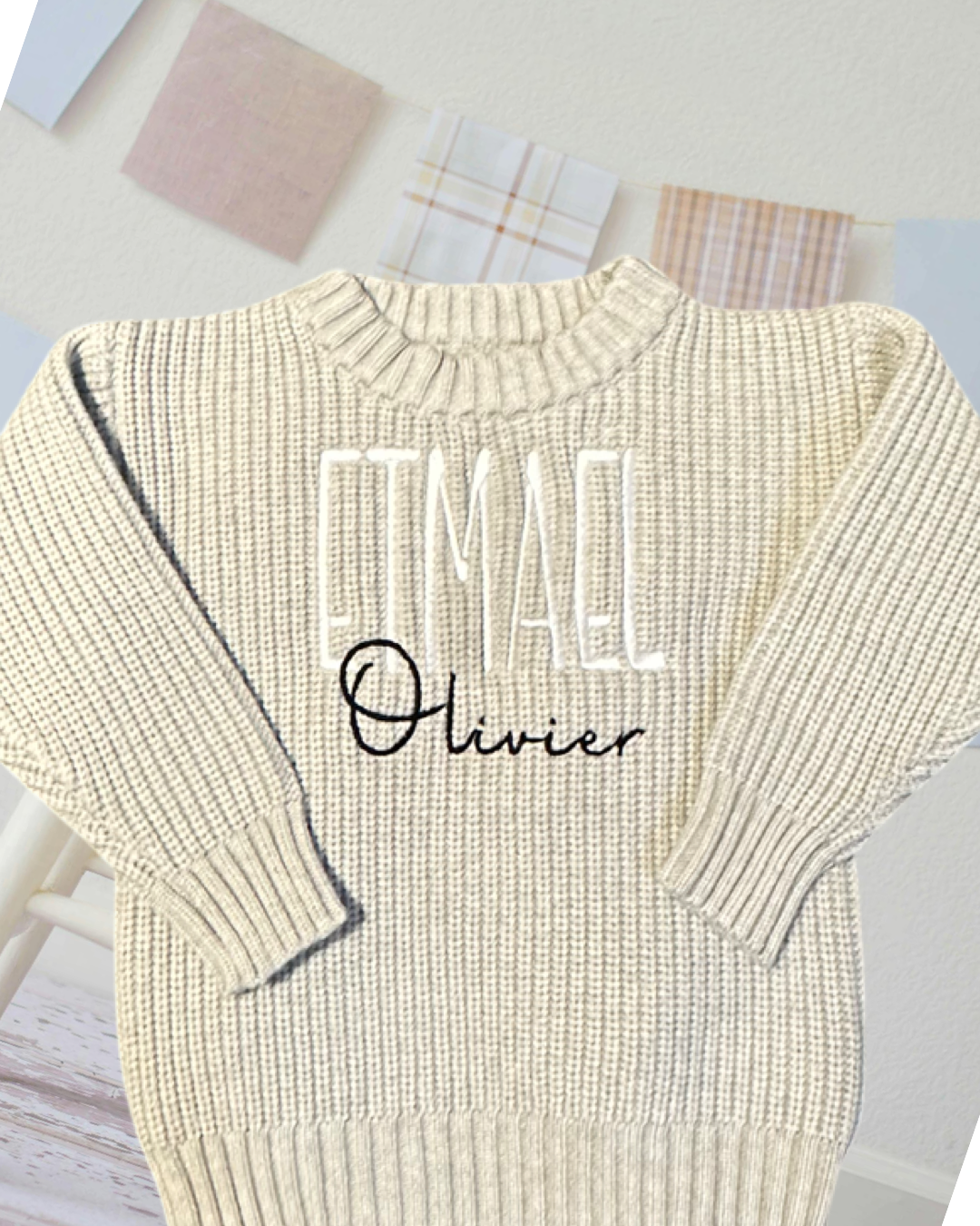 Custom Embroidered Infant/Toddler/Child Knit Sweater