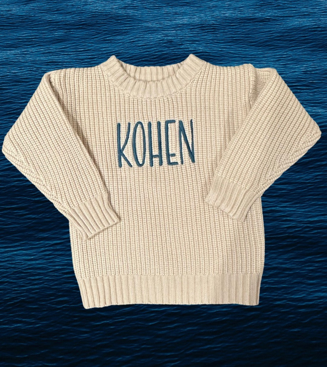 Custom Embroidered Infant/Toddler/Child Knit Sweater